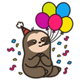 Animal Slothparty emoji