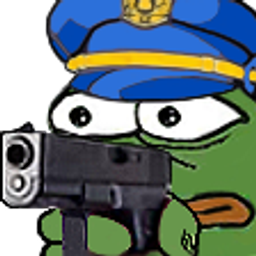 Pepe Cop Point Gun emoji