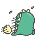 Dinosaur Sad emoji