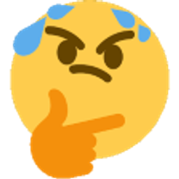 Hmm Sweat emoji