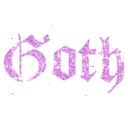 Goth Sparkle emoji