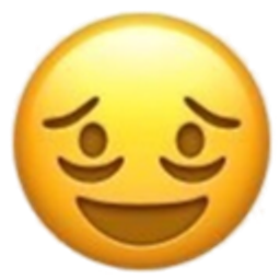 Smiling Through The Tired emoji