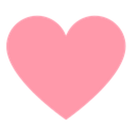 Pink Heart Simple emoji