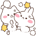 Rabbit Bear Cheer Sparkle emoji