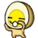 Eggcited emoji
