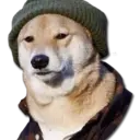 Doghipster emoji