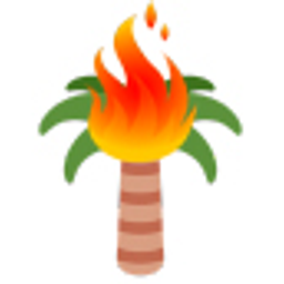 Palm Tree On Fire emoji