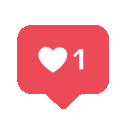 Insta Like Heart emoji