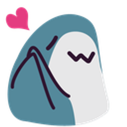 Blobhaj Thanks Love emoji