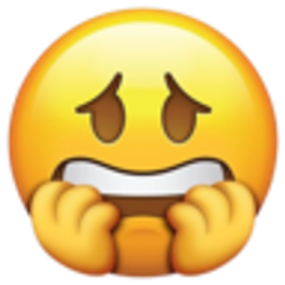 Anxious Bite Hands emoji