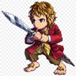 Hobbit Hold Sword Defend emoji