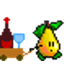 Pear Carting Wine emoji