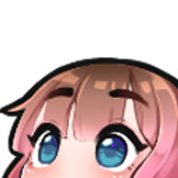 Pink Peek emoji