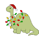 Dino Christmas emoji