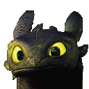 Toothless Dragon Squint emoji