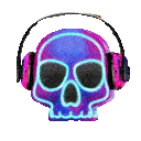 Skull Headphones emoji