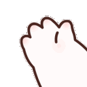 Cat Paw Wave emoji