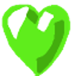 Green Heart Blub emoji