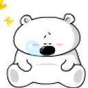 Polarbear Sleep emoji