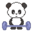 Panda Weightlift emoji