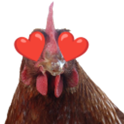 Chicken Hearteyes emoji