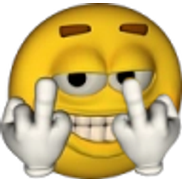 Double Middle Finger Fu emoji