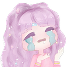 Crying Girl Purplehair emoji