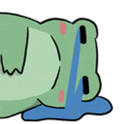 Frog Sleepy Zzz emoji