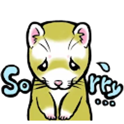 Ferret Sorry emoji