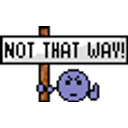 Not That Way emoji