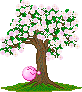 Cherry Blossum Tree Hugging emoji