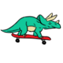 Dinoskateboard emoji