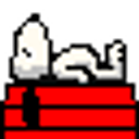 Snoopy Roof emoji