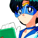 Sailor Mercury Typing emoji