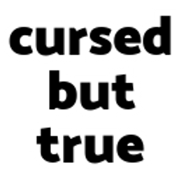 Cursed But True emoji