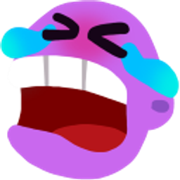 Laughing Tears Wide Mouth emoji