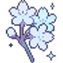 Sakura Blue emoji