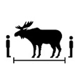 Social Distancing Moose emoji