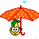 Umbrella Pear emoji