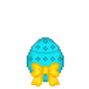 Easter Egg Greeting Cyan emoji