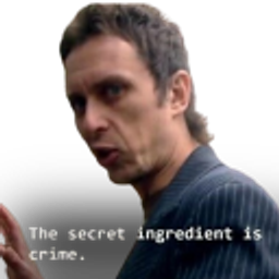 The Secret Ingredient Is Crime emoji