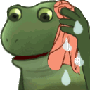 Frogesweat emoji