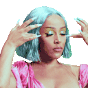 Doja Cat Hair Toss emoji