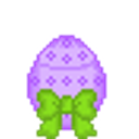 Easter Egg Greeting Purple emoji