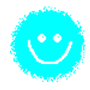 Smile Cyan emoji
