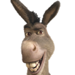 Donkey Smile Bunny Ears emoji