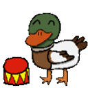 Duck Drums emoji