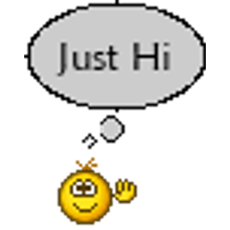 Just Hi emoji