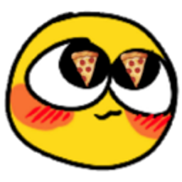 Happypizzaeyes emoji