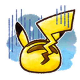Pikachu Sad Drop emoji